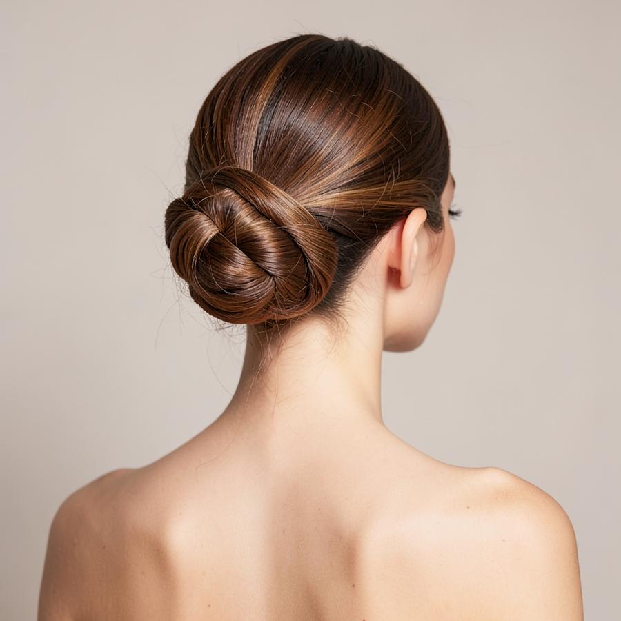 Chignon basso elegante